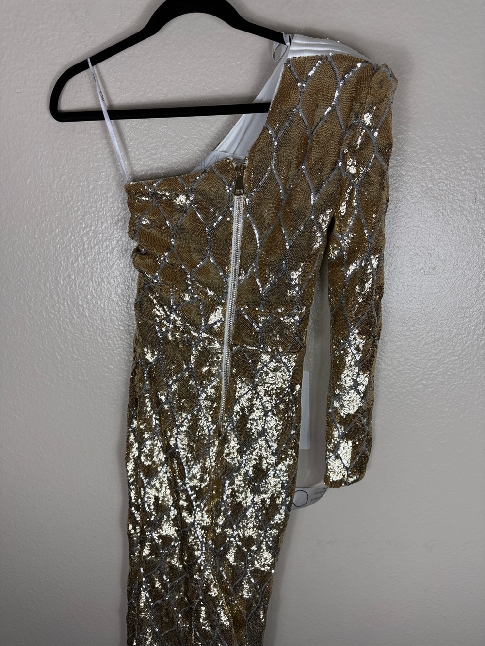 Zhivago Mean Streets Gown Gold Sequins - Picture 8 of 12